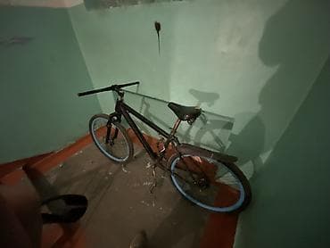 Городской велосипед 26 - Колеса: 26", двойные обода светло‑голубого