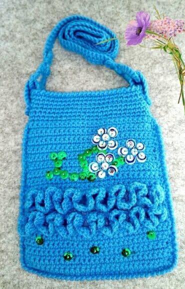 сумка для школы: Ищите подарок? Подарите вязаную сумочку ., Можно под мобильный — 5