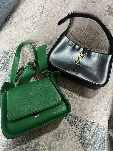 Сумкалар: Классикалык сумка, Saint Laurent, Материалы: Нукура булгаары, Куру жөнгө салынат, Аялдарга — 4