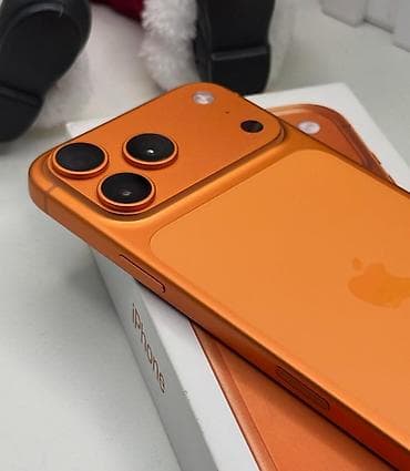 note 21: IPhone 17 Pro Max, Б/у, Оранжевый, Коробка — 2