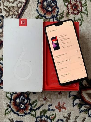 ванплас: OnePlus 6, Б/у, 128 ГБ, цвет - Черный, 2 SIM — 1