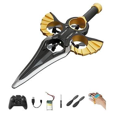 волшебная палочка: Игрушка-дрон «Летающий меч» с пультом и управлением жестами - — 1