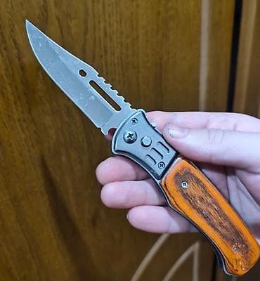 ножи для дробилки: Складной нож с чехлом - Тип: складной туристический/карманный нож - — 1