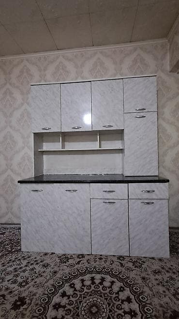 кухни гарнитур: Кухонный гарнитур, Б/у, цвет - Серый, ДСП, Самовывоз — 2