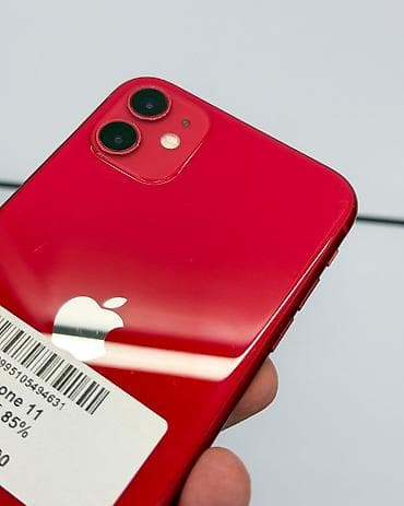 true: IPhone 11, Б/у, 128 ГБ, Красный, Защитное стекло, Чехол, В рассрочку, 76 % — 3