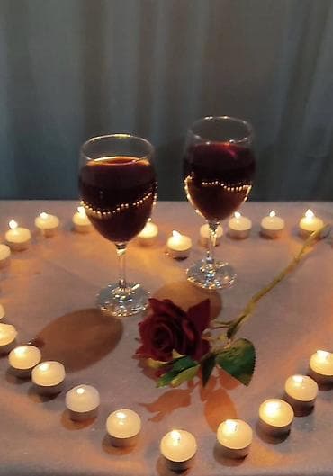 уголок под цветы: Романтическое оформление пространства “под ключ” - Декор свечами — 3