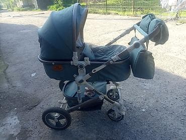 Детская коляска универсальная 2-в-1 (люлька + прогулочный блок) -