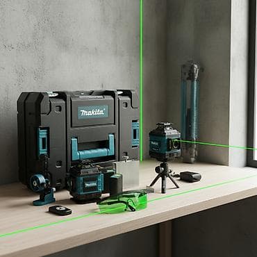 Лазерный нивелир Makita с зелеными лучами, предназначенный для точных at lalafo.kg Лазерный нивелир Makita с зелеными лучами, предназначенный для точных