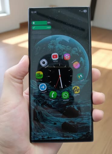 чихол для телефон: Samsung Galaxy S23 Ultra, Б/у, 256 ГБ, цвет - Черный, 2 SIM — 2