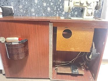 для чистки обуви: Швейная машина Подольск 142 в комплекте с встроенной тумбой — 3