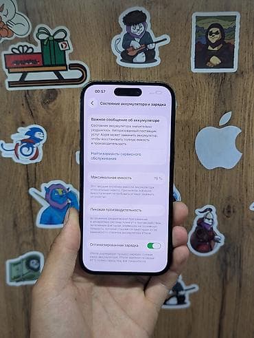 ipone 8plus: IPhone 14 Pro, Б/у, 128 ГБ, Black Titanium, Защитное стекло, 78 % — 7