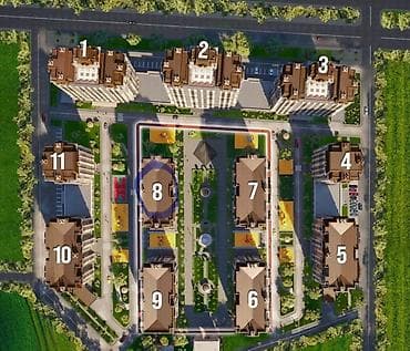 real sight: 3 комнаты, 122 м², Элитка, 10 этаж, Готовая ПСО (под самоотделку) — 8