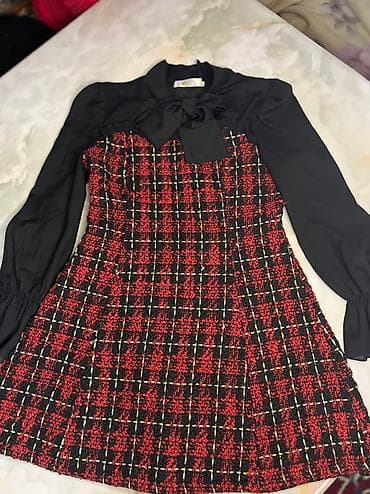 одежда из кореи: Повседневное платье, Корея, Лето, Длинная модель, S — 5