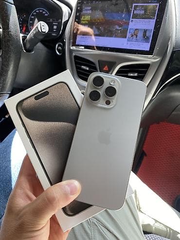 home pod: IPhone 15 Pro Max, Б/у, 256 ГБ, Серебристый, Коробка, 85 % — 2