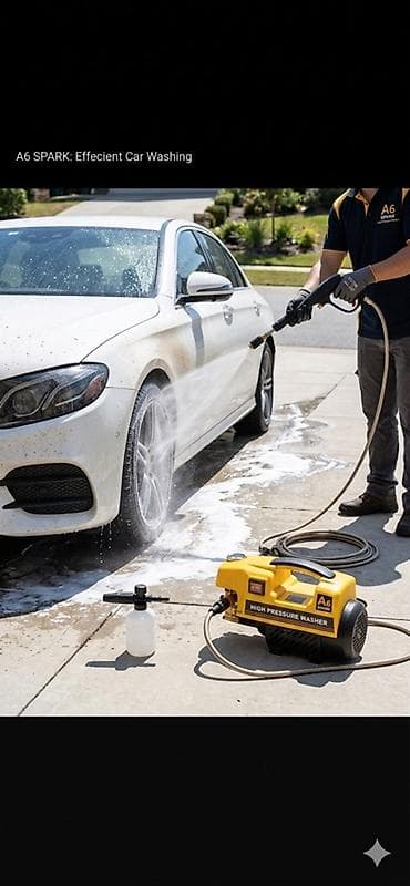Мойки высокого давления: Минимойка высокого давления A6 SPARK Компактная электрическая мойка — 1
