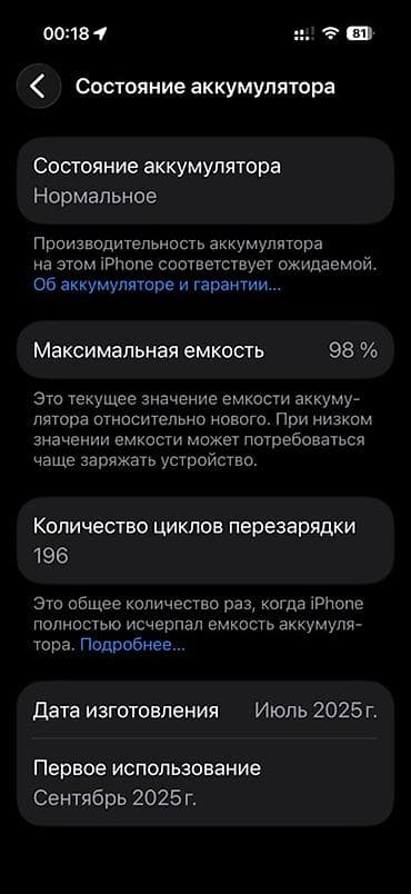 телеви: IPhone 17 Pro, Б/у, 256 ГБ, Синий, Чехол, 98 % — 7