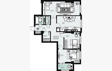 2 8: 3 комнаты, 94 м², Элитка, 11 этаж, Готовая ПСО (под самоотделку) — 2