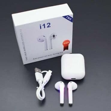 наушники i12: Air Pods. Беспроводные наушники «Air Pods i12 — TWS». Айрподс — 1