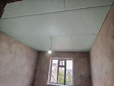 пол дома: Монтаж потолков из гипсокартона - Устройство ровных одноуровневых — 4