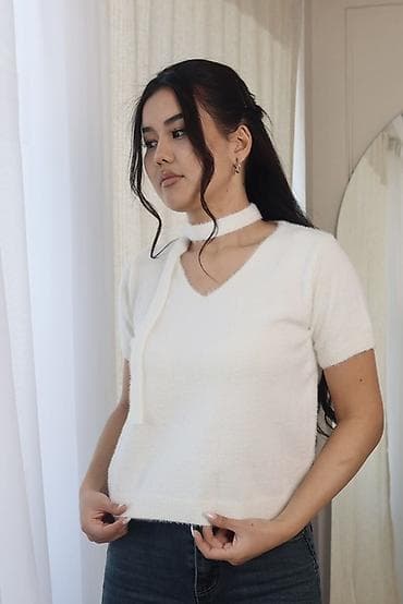 белая футболка: Кофта, Стандарт — 4