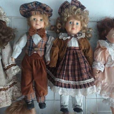 продажа статуэток: Сладкая парачка фарфоровые куклы — 4