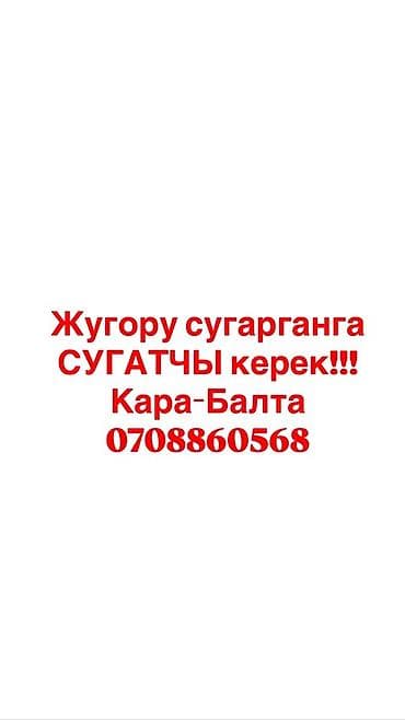 робота каракол: Требуется сугатчы (работник по поливу) для полива кукурузы. Локация — 1