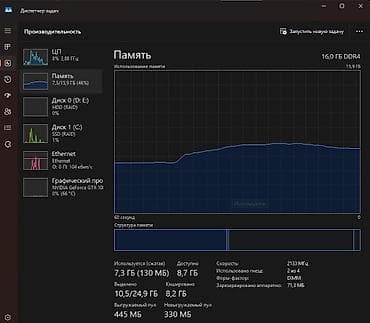 монитор с кронштейном: Компьютер, ядер - 4, ОЗУ 16 ГБ, Игровой, Б/у, Intel Core i7, NVIDIA GeForce GTX 1080 Ti, HDD + SSD — 5