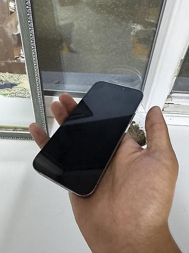Техника и электроника: IPhone 12 Pro, Б/у, 128 ГБ, Black Titanium, Кабель, 74 % — 2