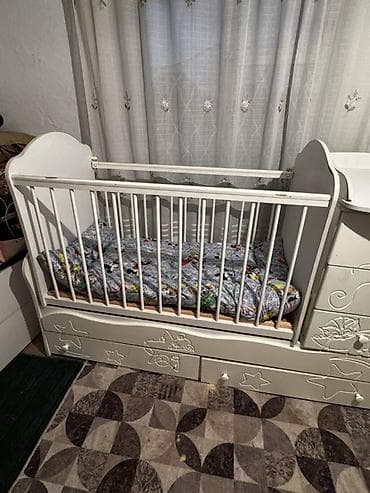 small table: Детская кровать трансформер, Б/у, цвет - Белый — 6