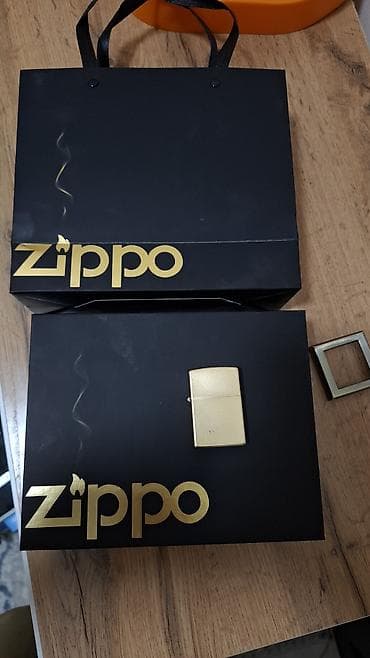 Зажигалка, Zippo, Бензиновая, Б/у