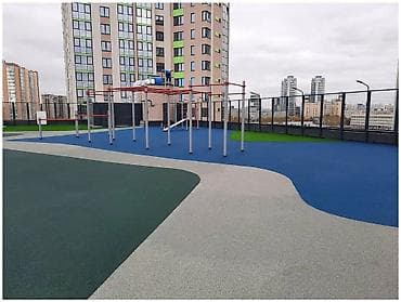 Резиновое покрытие для спортивных и детских площадок - Монолитное и