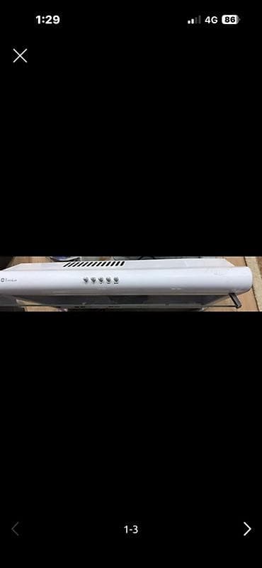 dark project kd83a: Кухонная вытяжка ELIKOR, наклонная/каминная, белая Отличное состояние — 2