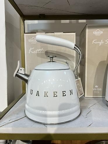стекляный чайник: Чайник UAKEEN (свисток), белый - Тип: чайник для плиты со свистком - — 1