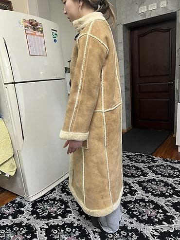 стриженная лама пальто: 1) Тёплый стёганый халат-кимоно: чапан - Материал: плотное стёганое — 3