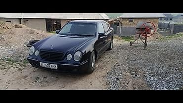 дизайн проект: Mercedes-Benz E‑Class (W210), седан, темно‑синий/черный цвет кузова — 3