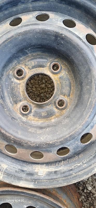 22 5 295 80: Железные Диски R 15 Honda, Комплект, отверстий - 4, Б/у — 2