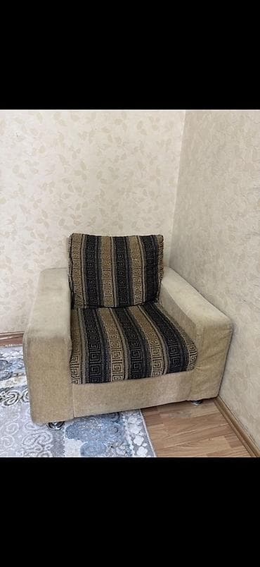 2х спальный диван: Комплект мягкой мебели, цвет - Бежевый — 3