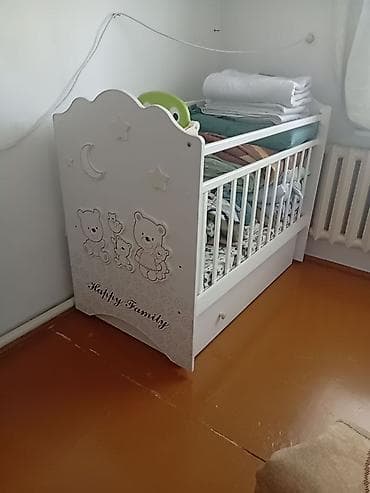 пила пчелка фото: Люлька, Б/у, Колыбель, ДСП, цвет - Белый — 1