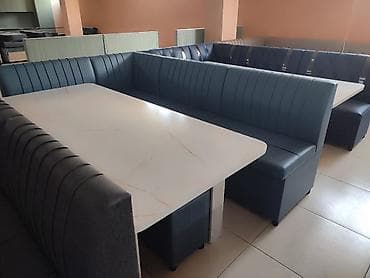 small table: Кухонный уголок с большим обеденным столом - Комплектация: угловой — 6