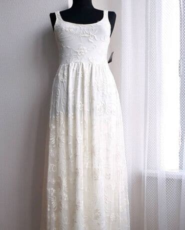 праздничные платья больших размеров: Вечернее платье, Классическое, Длинная модель, Без рукавов, XS, S — 2