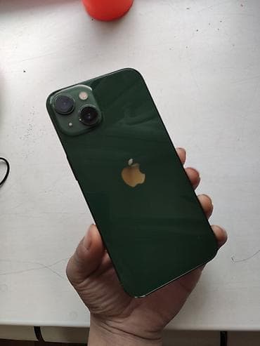iphone iphone: IPhone 13, Б/у, 128 ГБ, Зеленый, Чехол, Защитное стекло, 80 % — 2