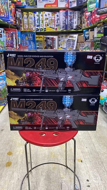 Игровые бластеры-автоматы J-SHOT (модели M416, M249 и AWM) — набор — 3