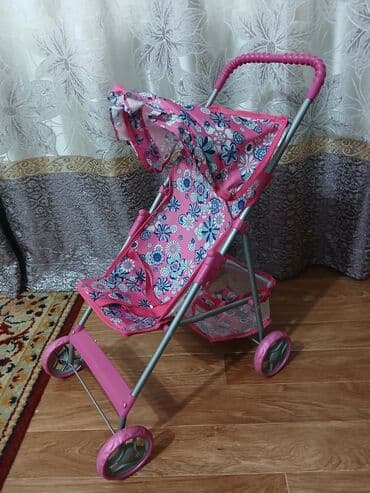 прогулочные коляски лицом к маме: Коляска, цвет - Розовый, Б/у — 1
