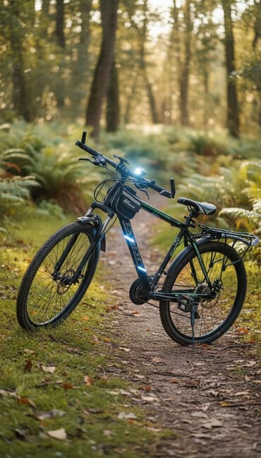 профессиональные музыкальные инструменты: Горный/гибридный велосипед с комплектом освещения Особенности: - — 2