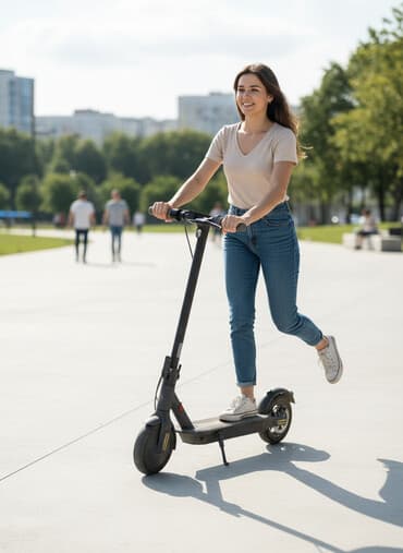 настольный теннисные ракетки: Электросамокат, Ninebot, Б/у, Самовывоз — 1