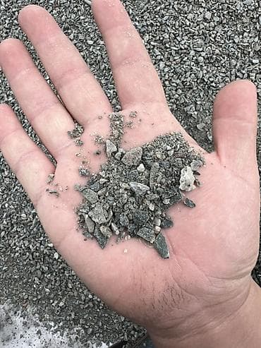 временная: Смесь щебень и отсев, Для фундамента — 1