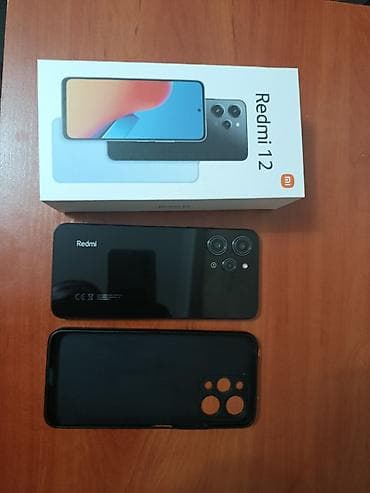 tecno camon 50: Redmi, Redmi 12, Б/у, 128 ГБ, цвет - Черный, 2 SIM — 2