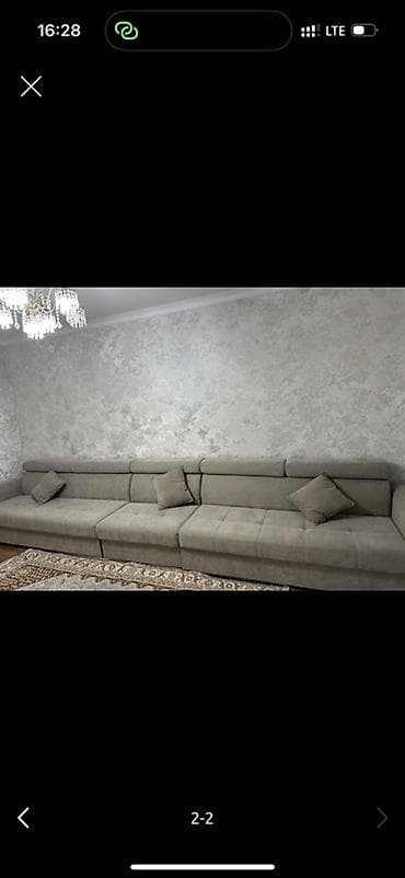 Угловой диван, C подушками