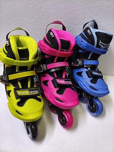 skate: Новые Оригинальные Детские раздвижные роликовые коньки TLAN-E - — 1