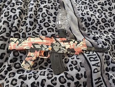 водный батут: Игровой автомат-бластер «AK47» для водяных шариков (gel balls) — 3